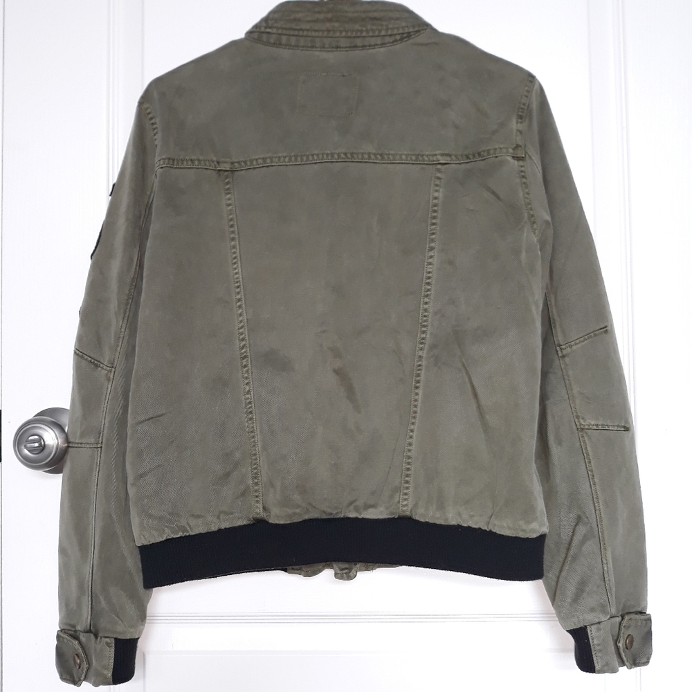 Sanctuary Distressed Green Utility Jacket - Picture 6 of 16
